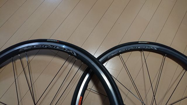 ロードバイクホイールゾンダ交換
