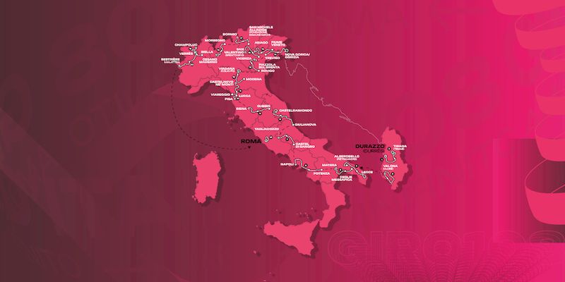 2025ジロデイタリアコース日程