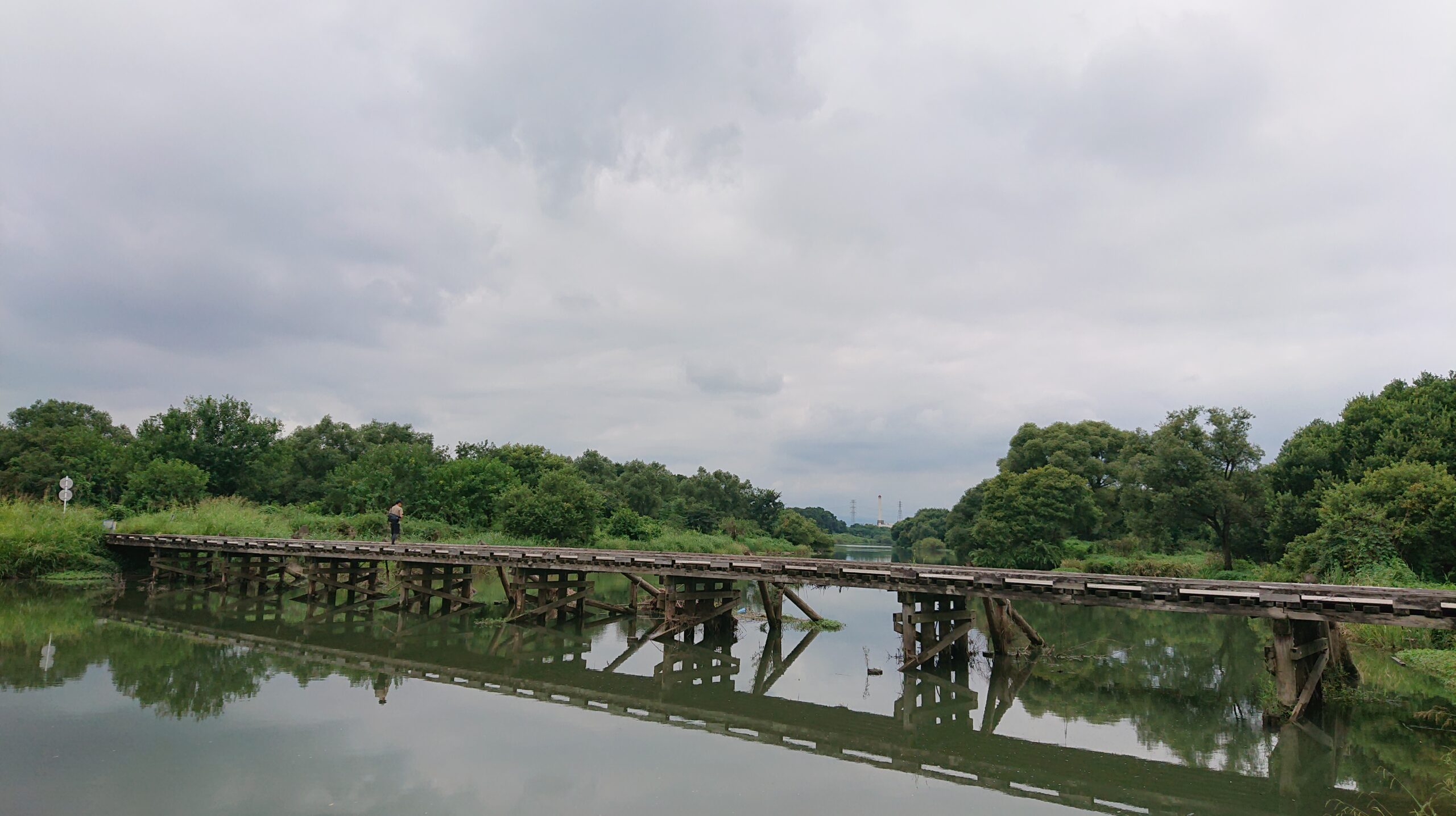 埼玉沈下橋八幡橋