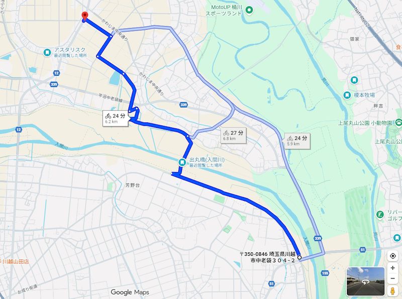 GoogleMAPルートエクスポート