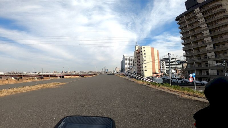 荒サイ攻略右岸土手上西新井橋