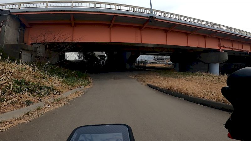 荒サイ右岸土手上攻略笹目橋