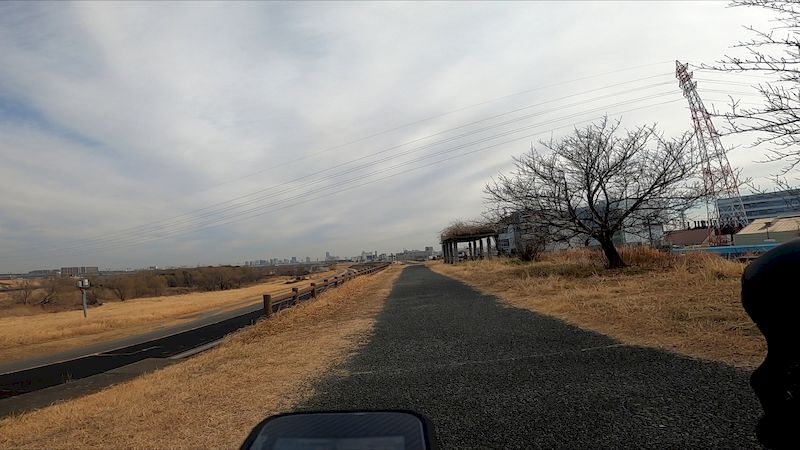 荒サイ攻略右岸土手上戸田橋